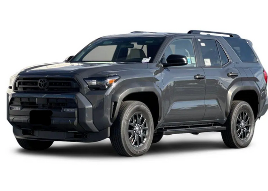 Gray Toyota SUV on a white background