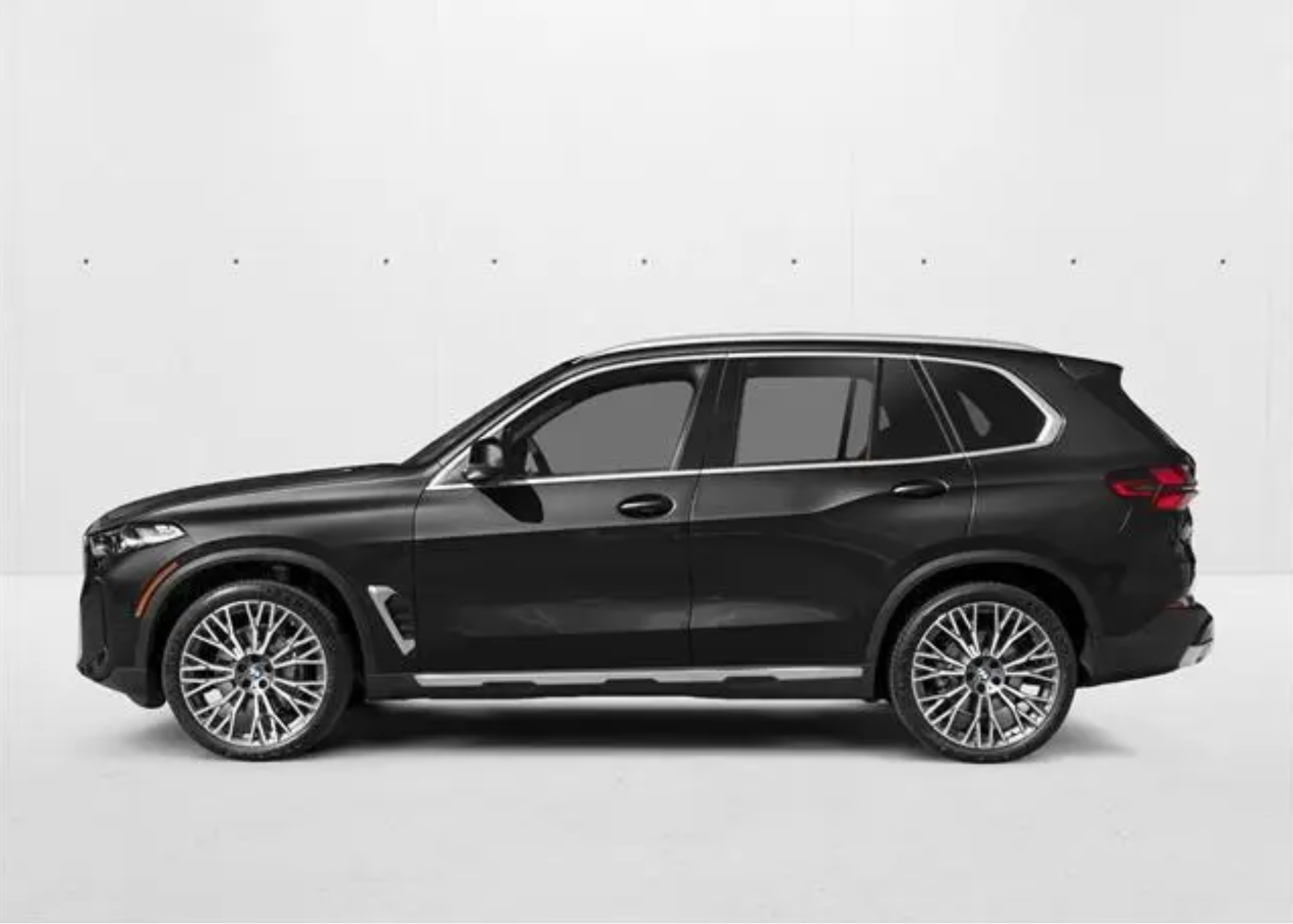 Usa export Black SUV on a white background